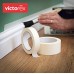 victorex Masking Tape (1/2 Inch X 12 mm,) 20 Meters of Multi-Use, Easy Tear Tape. Great for Carpenter Labeling, Painting, Packing and More Adhesive Leaves No Residue (Pack of 12 Rolls) 